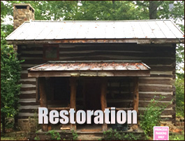 Historic Log Cabin Restoration  Cross Junction, Virginia